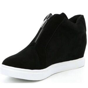 Black Suede Waterproof Sneaker Boots